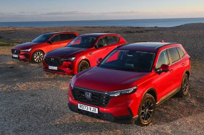 Honda CR-V, Mazda CX-60 and Volvo XC60