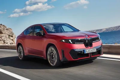 BMW iX4 front driving