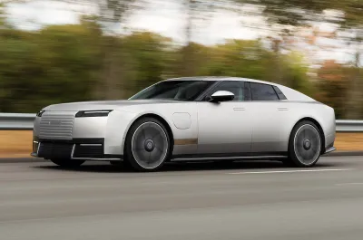 Jaguar Type 01 driving front left
